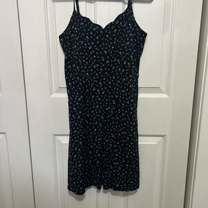 41 Hawthorn Black and Blue Floral Dress